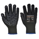 Portwest Anti-Vibration Black Gloves - Large