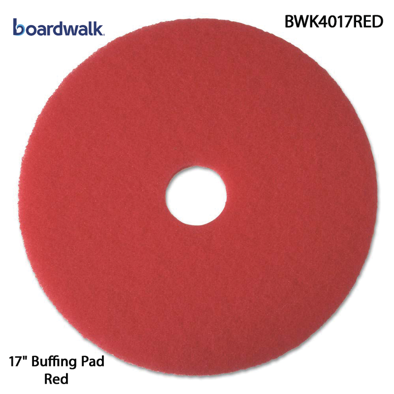 Boardwalk® 17" Buffing Pad - Red
