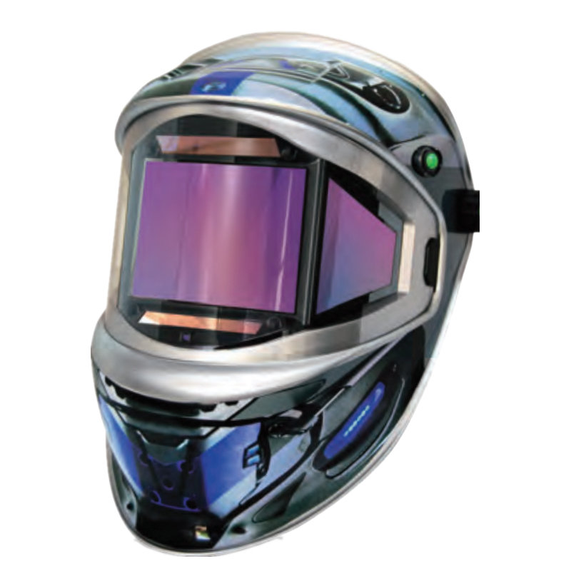 Solar Powered Auto-Darkening Welding Helmet  - Panorama, Silver
