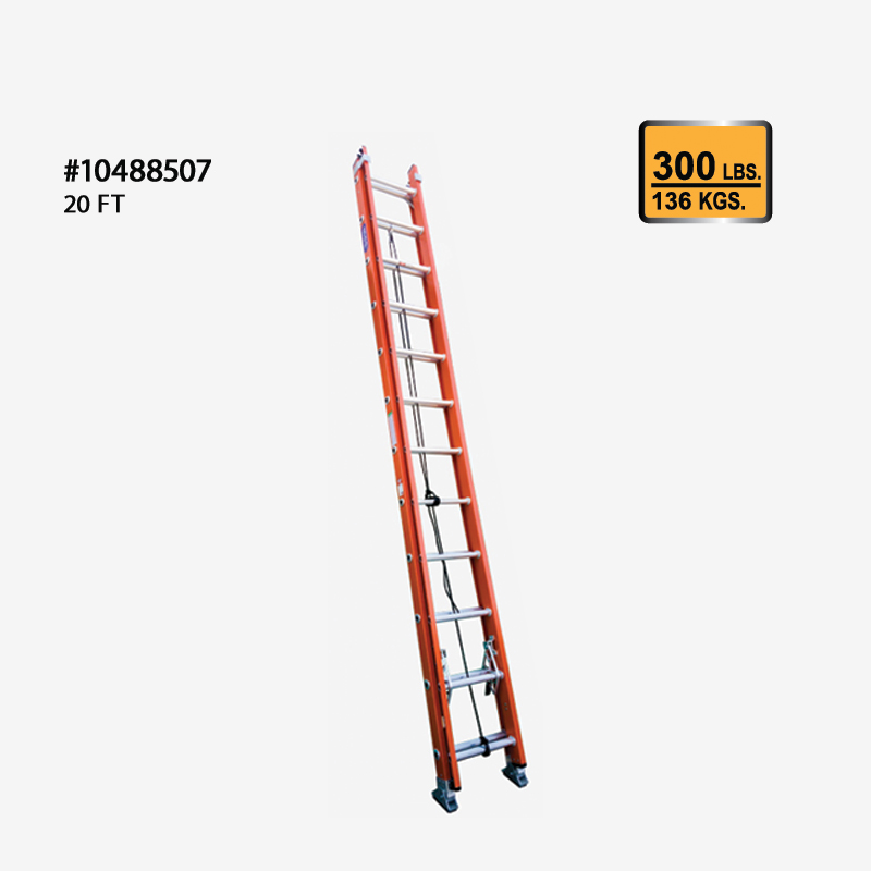 Inco Fiberglass Extension Ladder - 300lb Rating