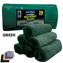 [323021] Interchem Premium Microfiber Towels 16" x 16" 400 GSM - 20 Pack (Green)