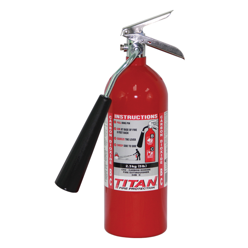 TITAN CO2 Fire Extinguisher (Aluminum)
