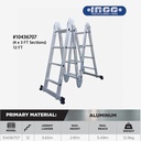 Inco Aluminum Articulated Ladder - 330lb Rating