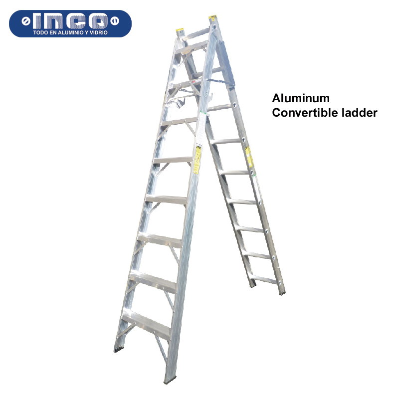 Inco Aluminum Convertible Ladder - 225lb Rating