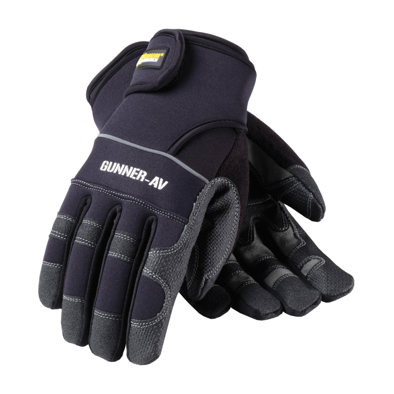 PIP® Maximum Safety Gunner-AV Anti-Vibration Black Glove