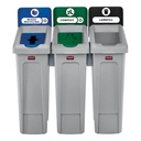 Rubbermaid Slim Jim Recycling Station