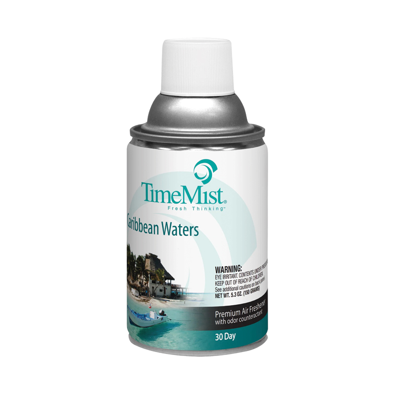 TimeMist Premium Metered Air Freshener, Caribbean Waters - 6.6 oz