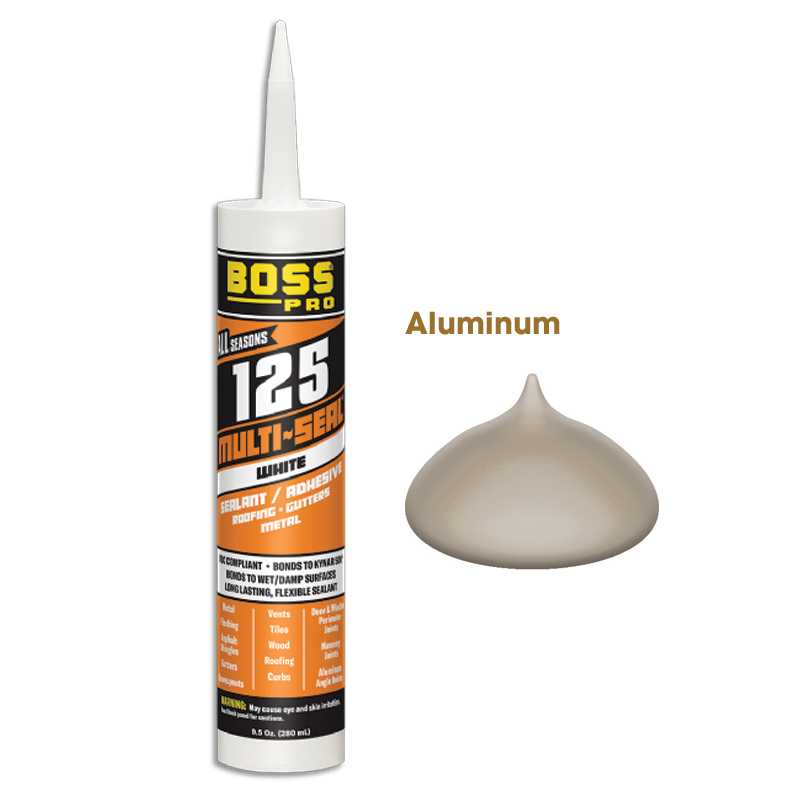 BOSS 125 MULTI-SEAL Construction Sealant - Grey, 9.5oz.