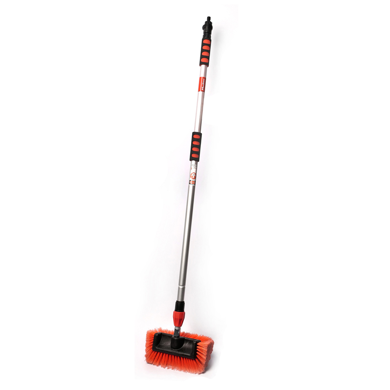 MaxShine Flow-Thru 10" Wash Brush w/ 47" Aluminium Ext. Pole