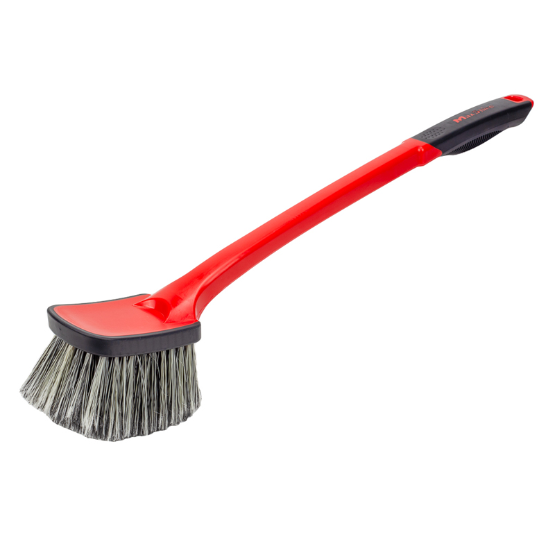 MaxShine Soft Grip Tire & Wheel Cleaning Brush-Long Handle