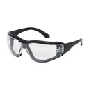 [250-01-F020] Zenon Z12™ Clear Lens Foam Rimless Safety Glasses with Black Temple, Clear Lens, Foam Padding, Anti-Scratch / Anti-Fog Coating
