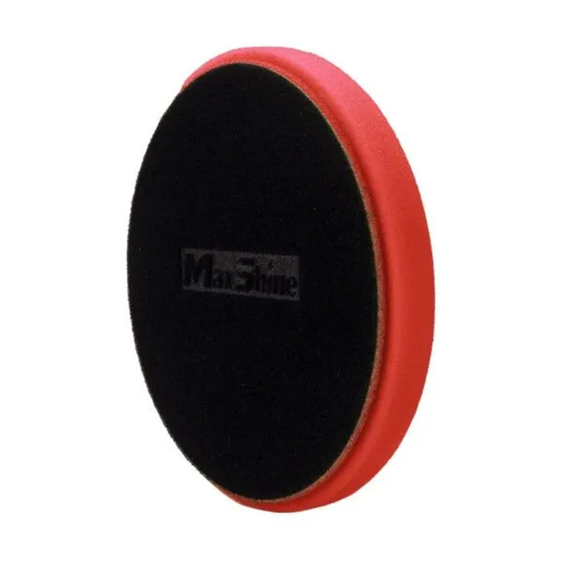 MaxShine Red Flat Foam Finishing Pad 6"