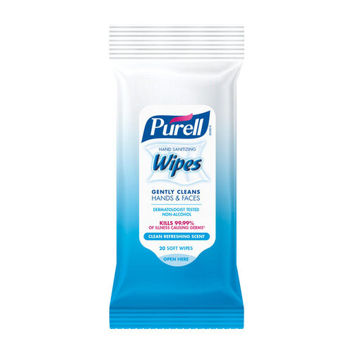 PURELL Hand Sanitizing Wipes, Clean Refreshing Scent, 20CT Hand Wipes Pack