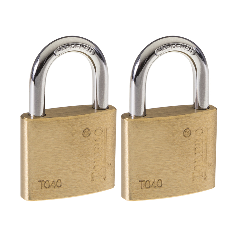Toledo Brass Padlocks-Keyalike-2PK