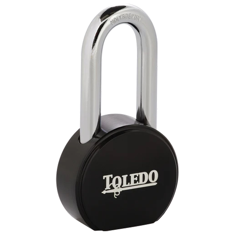 Toledo Padlock Super Duty-Long Shackle (Solid Steel)