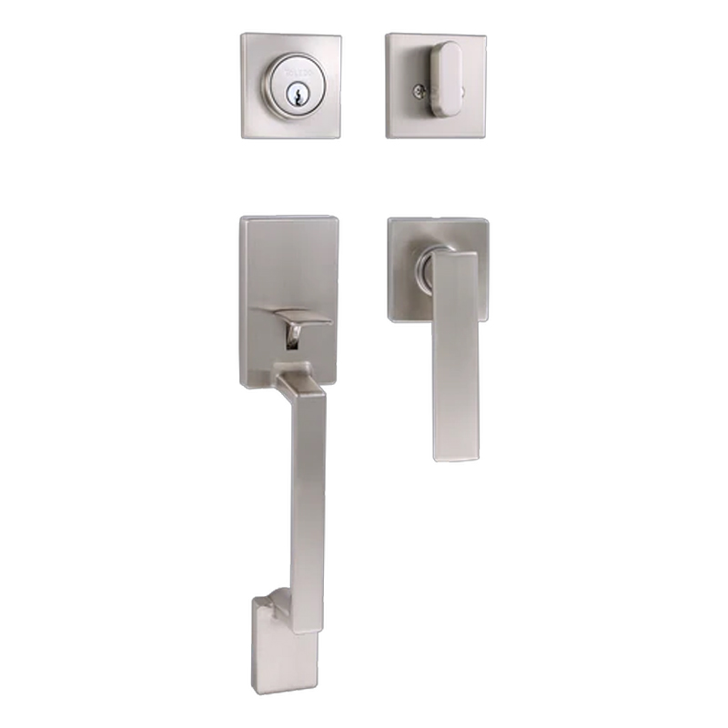 Toledo Lugo Single Cylinder Handleset-Satin Nickel Plated