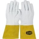 [6141/M] Ironcat® Premium Top Grain Kidskin Leather TIG Welder's Glove with Kevlar® Stitching - Gauntlet Cuff - Medium