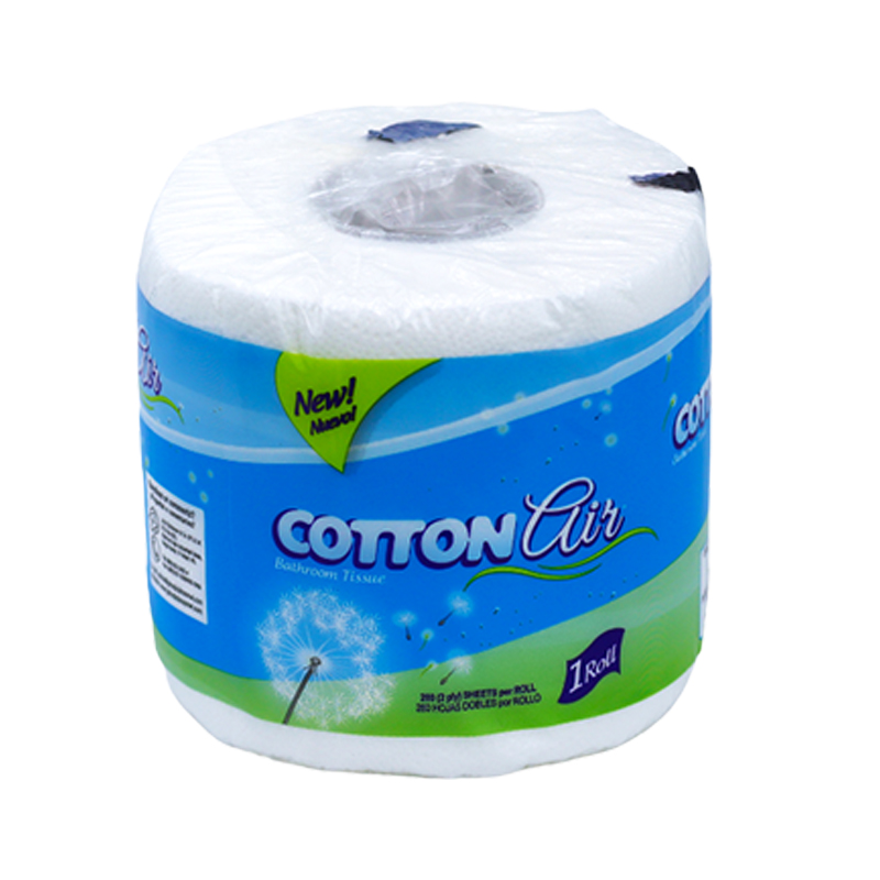 Cotton Air Bathroom Tissue- 2 Ply, 280 Sheets/Roll (48 Rolls/Bale)