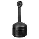 Justrite Cigarette Butt Receptacle Black - 4 Gal