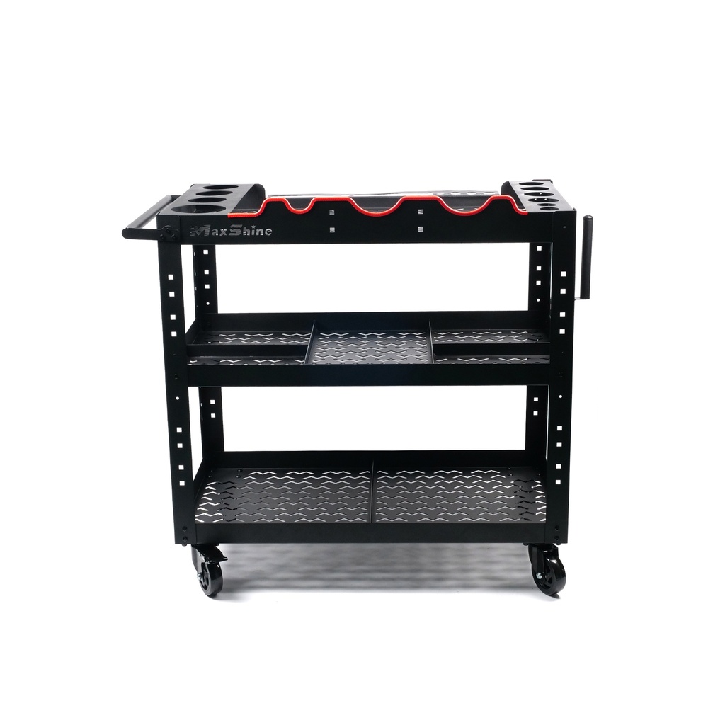 MaxShine Premium Steel Detailing Rolling Trolley