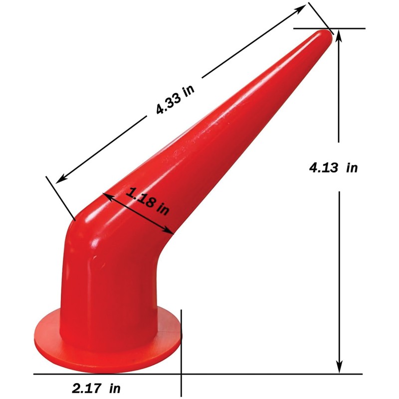 20oz Caulking Gun Nozzle - 45 Degree Red