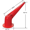 20oz Caulking Gun Nozzle - 45 Degree Red