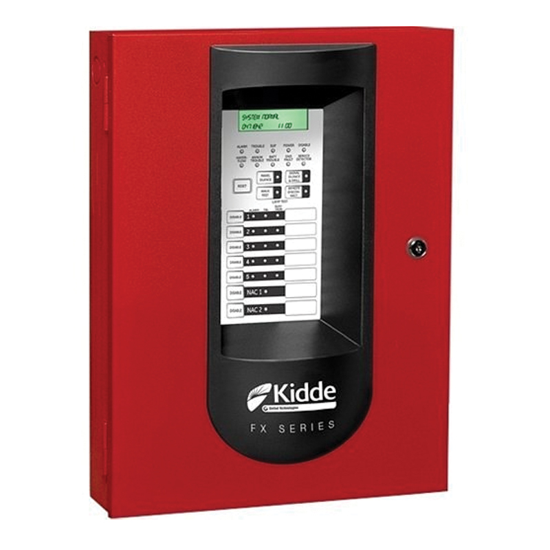 Edwards 5 Zone Fire Alarm Control Panel, Red