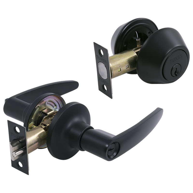 T-Locks Double Cylinder Combo Set-Deadbolt-Lever Set