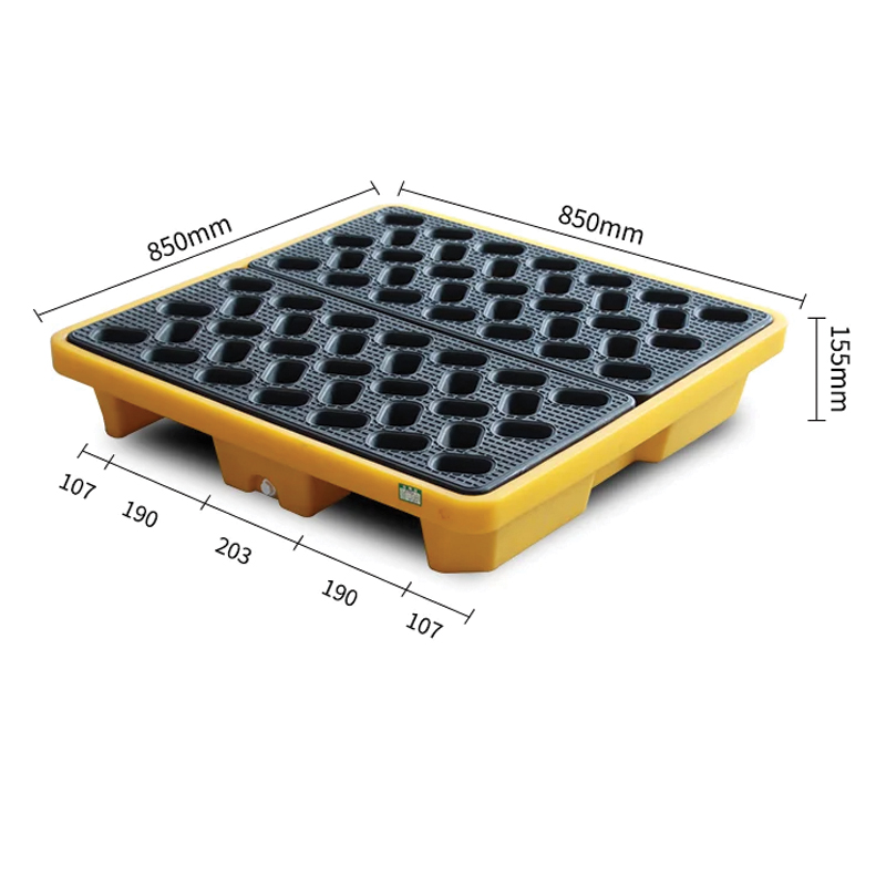 Oil Pro 1-Drum Spill Containment Pallet - 12.4 Gal
