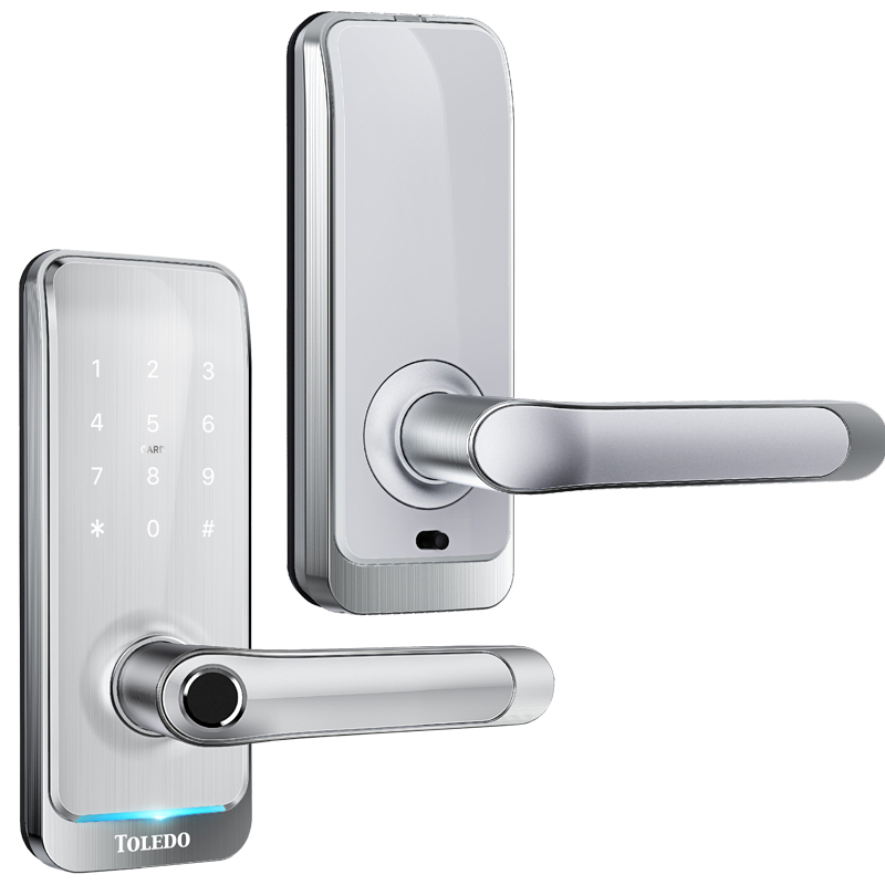 Toledo Nexus Smart Lock Lever Set Box-Single Cylinder (w/Keypad) - Satin Nickel Plated
