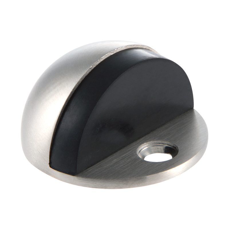 Toledo Floor Door Stop High Profile-Satin Stainless Steel