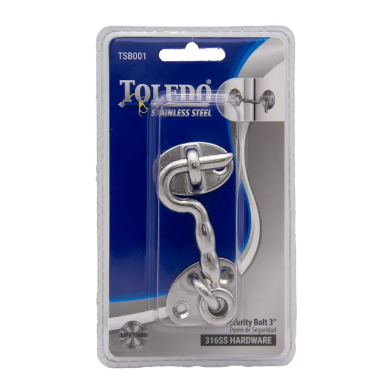 Toledo Stainless Steel Security Bolt-3"