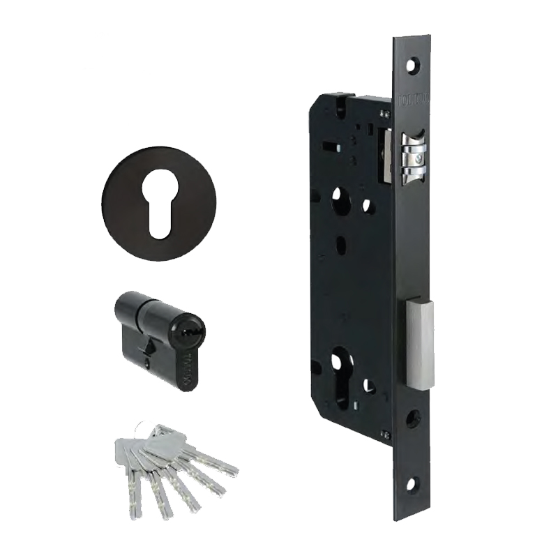 Toledo Mortise Lock-Cylinder Plate COMBO-Stainless Steel