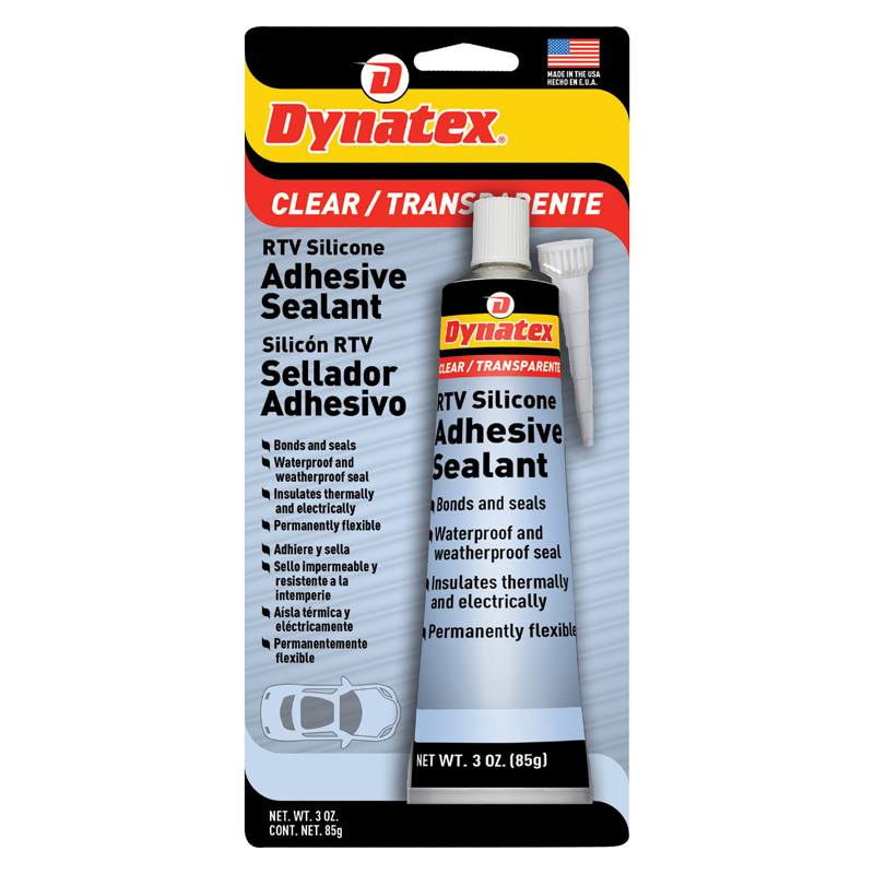 [143372] Dynatex Clear RTV Silicone Adhesive & Sealant - 85 g Tube