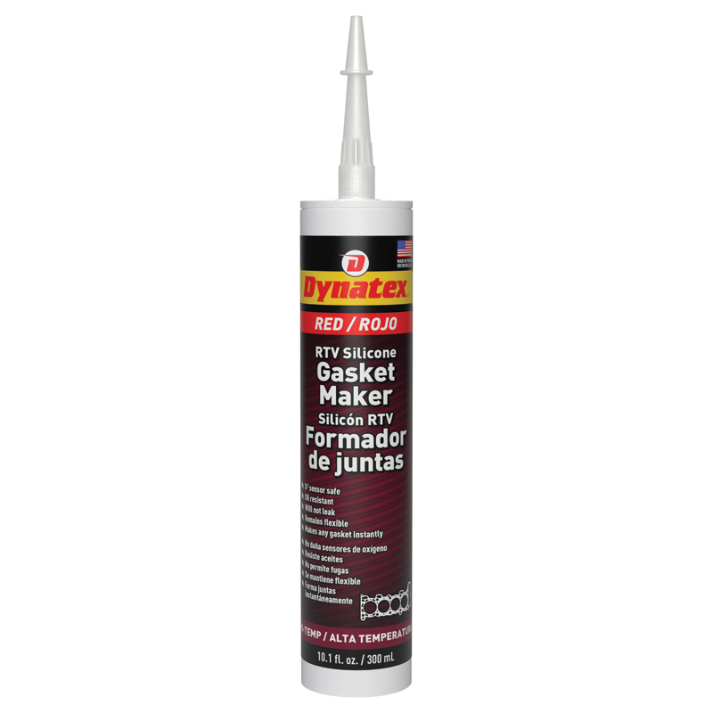 [143396] Dynatex Hi-Temp Red RTV - 300ml Cartridge