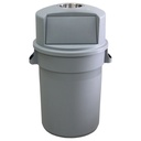 Garbage Bin with Chrome Ashtray Top  - 30 Gallon