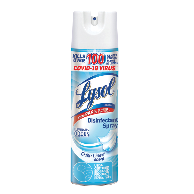 [RAC 74828] Lysol Disinfectant Spray 19oz - Crisp Linen