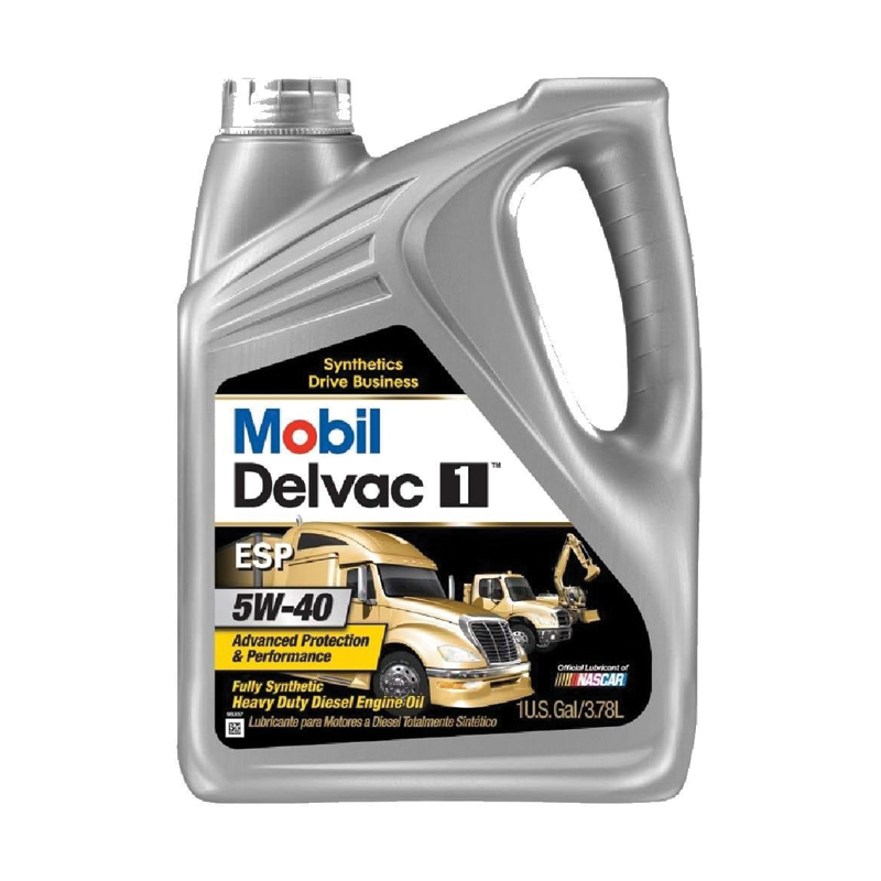 [112825] Mobil-Delvac 1 ESP 5W/40 Synthetic Diesel Engine Oil - 1 Gallon
