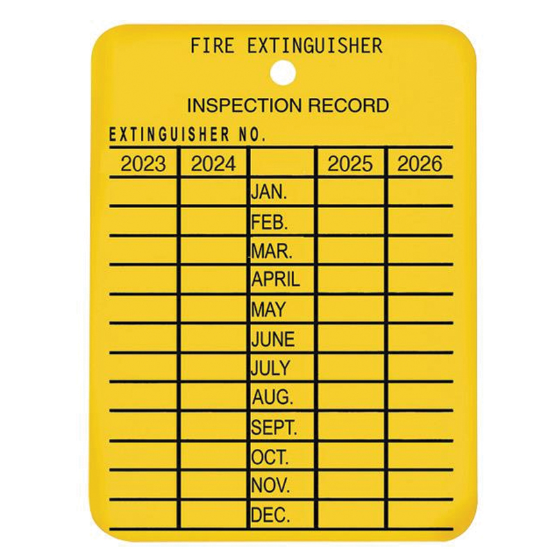 [4PTAG] Plastic 4-Year Inspection Tag