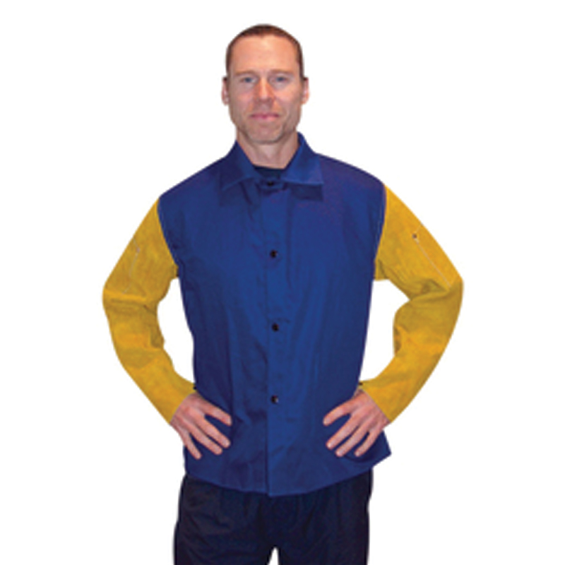 [RAD64055162] Radnor Blue&Brown Cotton/Westex Flame Retardant Jacket - Large