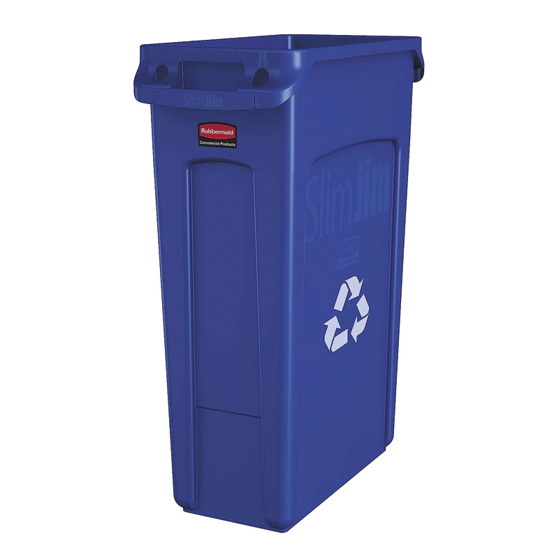 [RCP354007BE] Rubbermaid Slim Jim Recycling Container 23 gal. - Blue