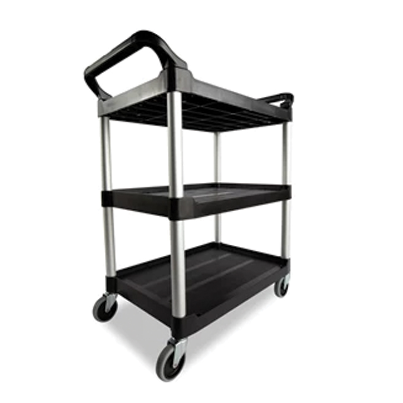 [RCP342488BLA] Rubbermaid Utility Cart - 3 Shelf