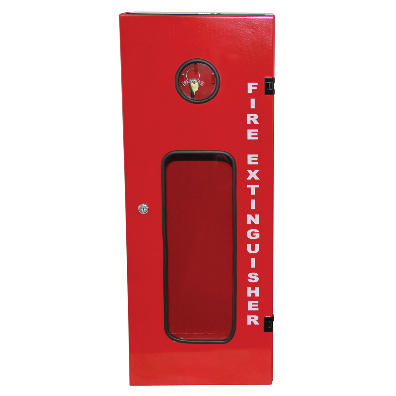 [PT02-07A9K] Steel Cabinet for 9.0kg ABC Extinguisher with Key Glass
