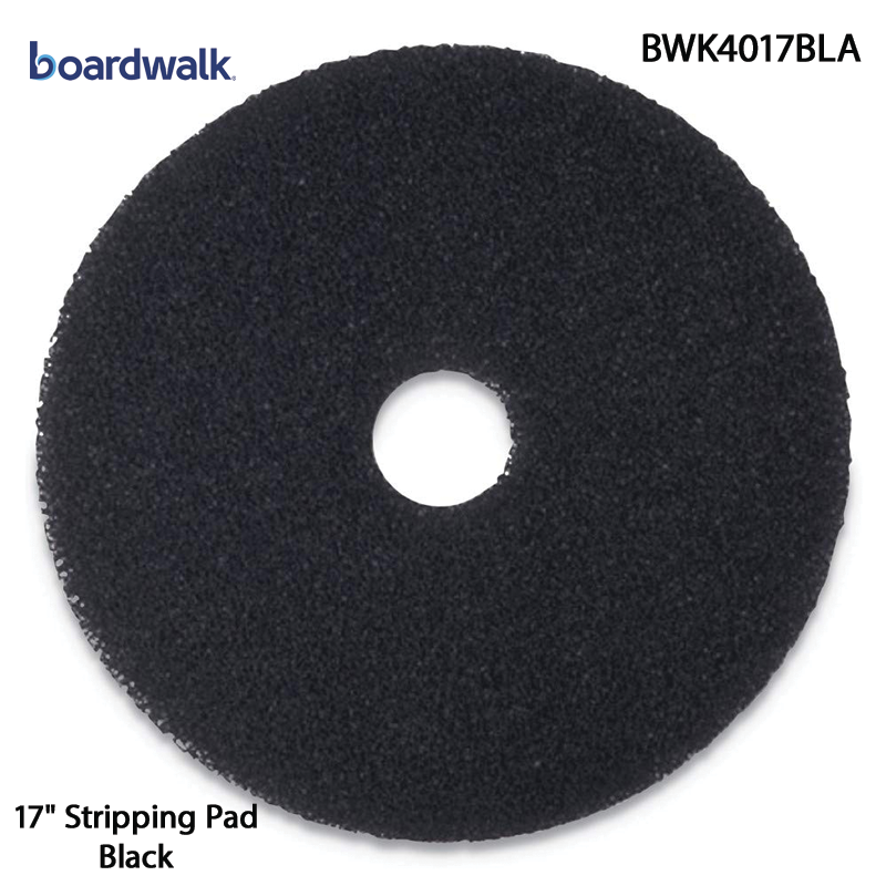 [BWK4017BLA] Boardwalk® 17" Stripping Pad - Black