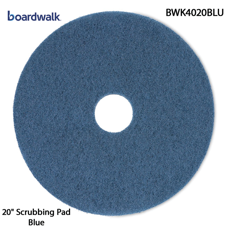 [BWK4020BLU] Boardwalk® 20" Scrubbing Pad - Blue