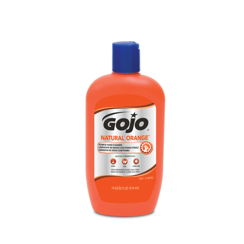 [GOJ 0957-12] GOJO® Natural Orange Pumice Hand Cleaner 14 fl oz Squeeze Bottle