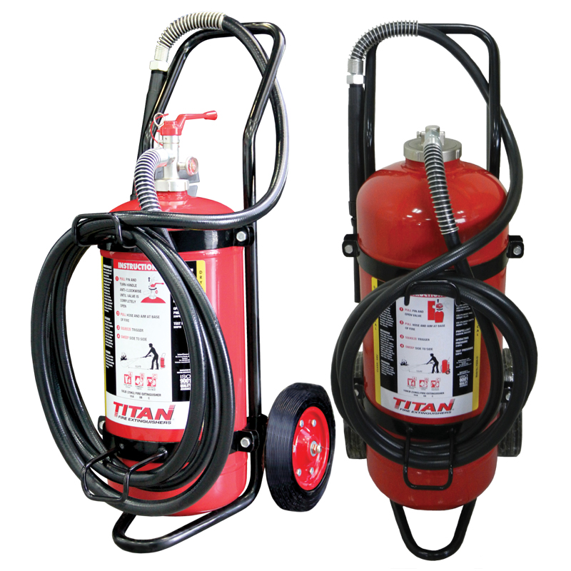 TITAN ABC Dry Chem. Wheeled Fire Extinguisher
