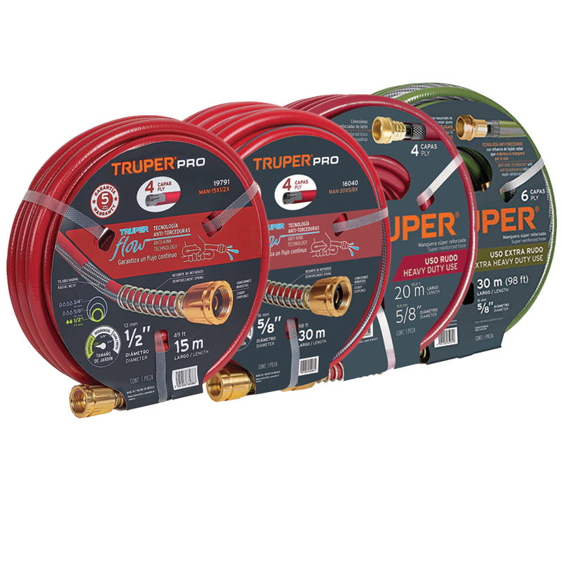 Truper Garden Hose w/Brass Fittings