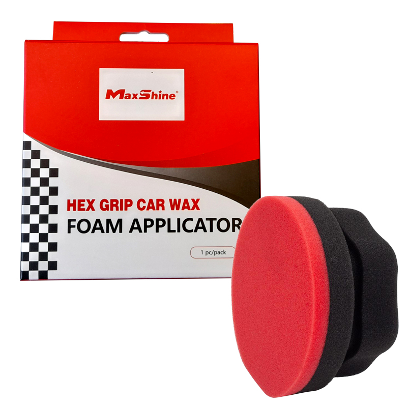 [9011017] MaxShine Red Hex Grip Car Wax Foam Applicator