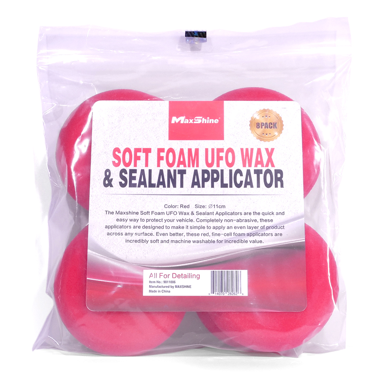 [9011006] MaxShine Soft Foam UFO Wax & Sealant Applicator-8 pk.